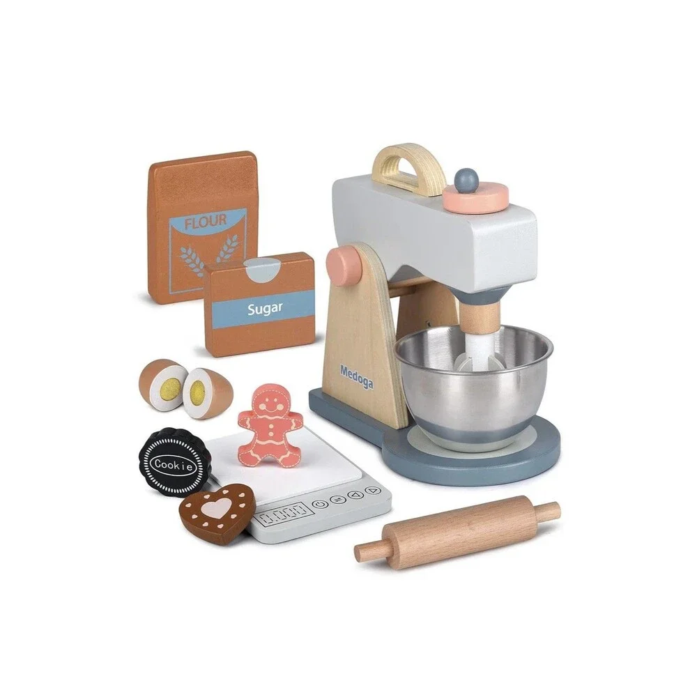 Wooden Mixer Set 11 Piece Medoga 36+ Months